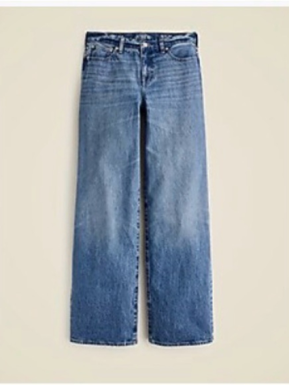 J. Crew Petite Lower Rise Wide Leg Jean in 1984 Rigid in Effie Wash Size 26P